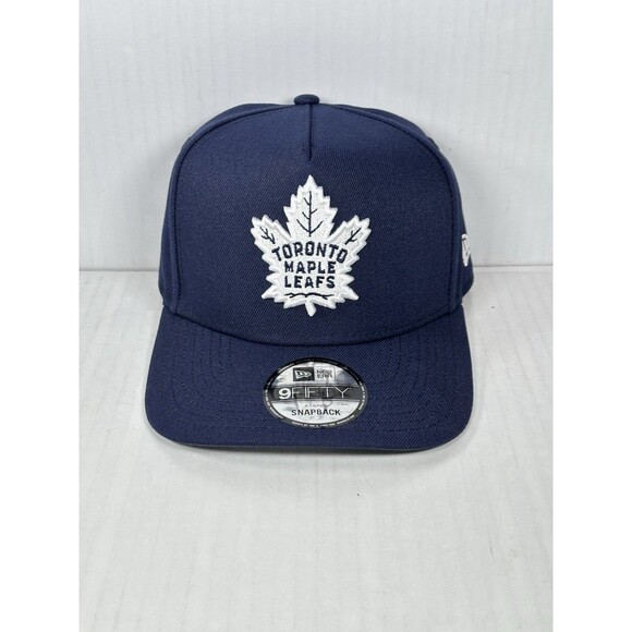 New Era Toronto Maple Leafs All Day Hat 9FIFTY A-Frame SnapBack Blue NHL Cap NWT - Picture 1 of 5